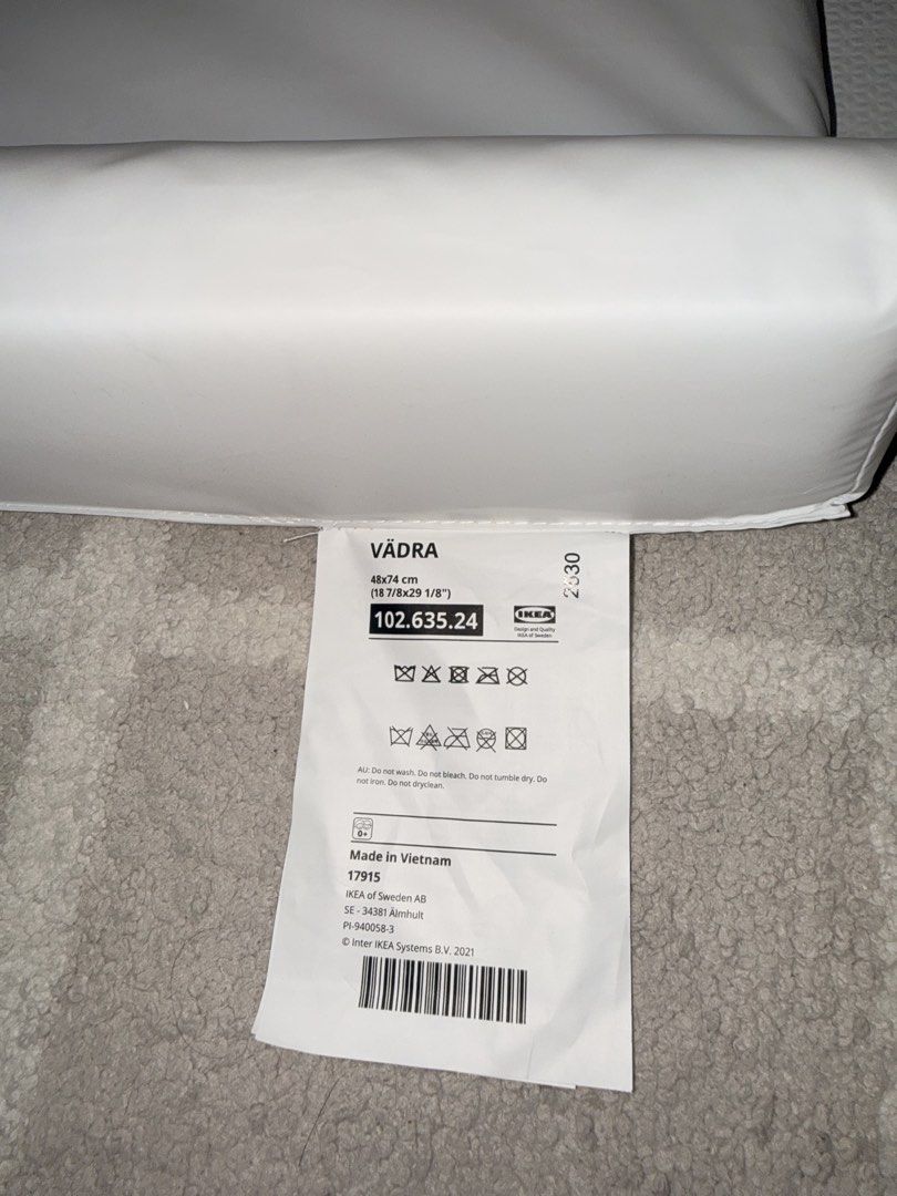 Ikea Vadra Changing Pad w/ 2 cloth covers (Category: Changing Mats & Accessories) located in Makati City. Submitted by patchmaru (Listing ID 1470873902, Image 2). Description: • Ikea Vadra Changing Pad • Like new condition, barely used • With 2 cloth covers, barelu used • Perfect for nesting moms • Last price posted 📍Mandaluyong City.