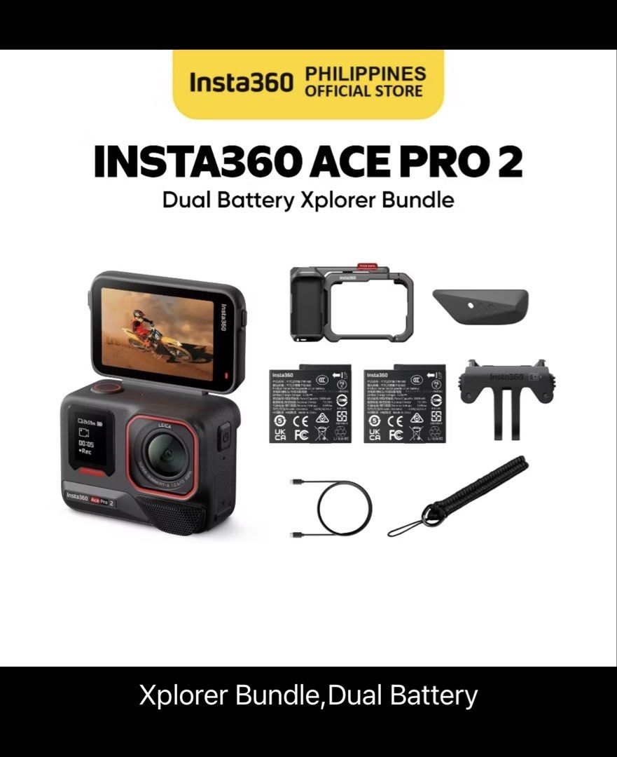 INSTA360 ACE PRO 2 (Category: Cameras) located in Quezon City. Submitted by angelxx26 (Listing ID 1470814585, Image 1). Description: INSTA360 ACE PRO 2 selling this camera with box all ng nasa pictures kasama na except the card reader bought it last may 2026 only rfs: bibili ng digicam .