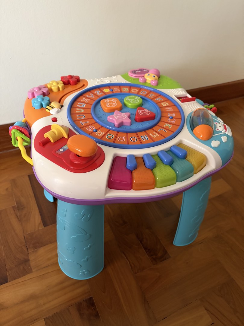 Match Computer Component Activity Interactive Musical Learning Baby Activity Table with Piano and ...