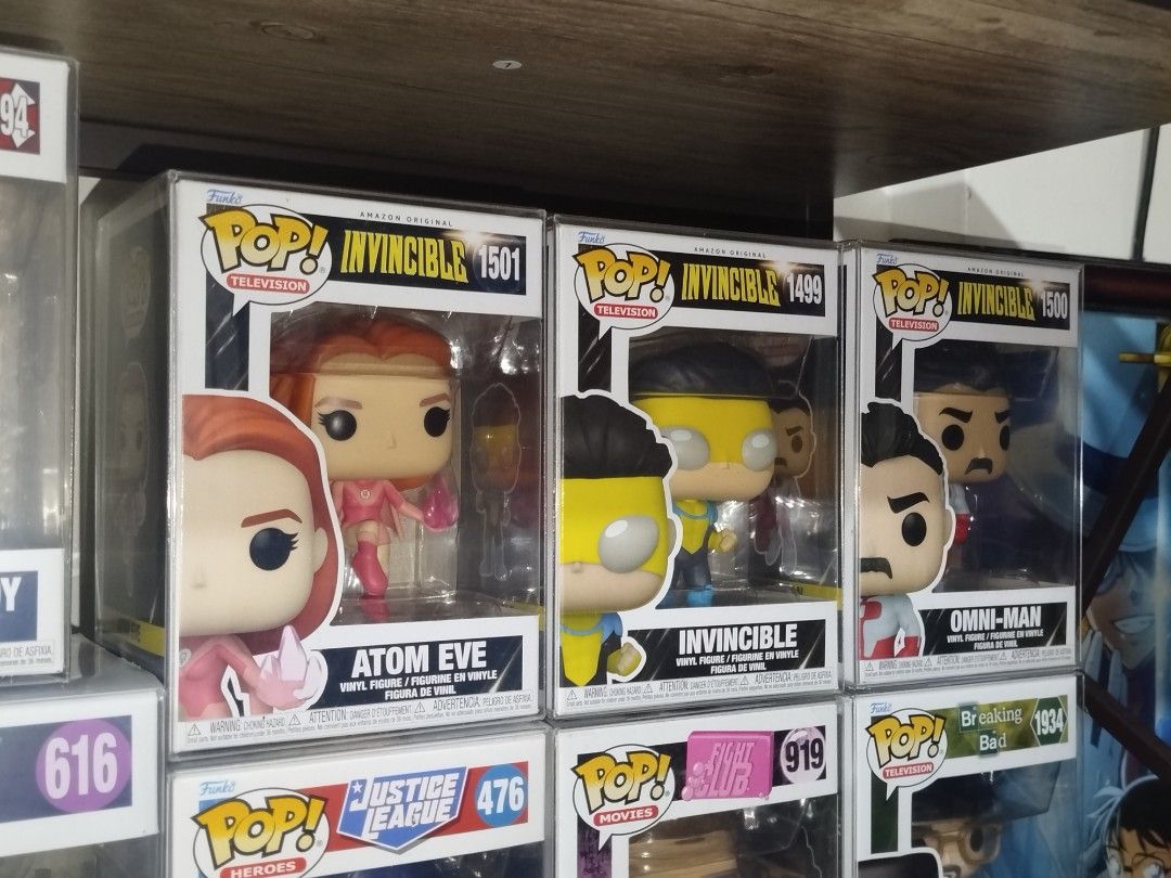 Invincible Funko Pop First Release Set! (Category: Designer & Blind Box Toys) located in Caloocan City. Submitted by nenoweno (Listing ID 1470878599, Image 1). Description: RFS: Need money 📍Taguig/Pasig/Pateros 💸 GCash/BPI/GoTyme 🛵 Lalamove (Buyer mag book) Item is in good condition! From my personal collection kaya alagang alaga • Send a message for inquiries, mabilis lang po ako kausap • You can visit my account for proofs of transactions • 