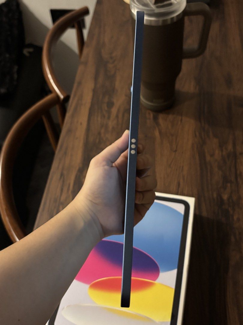 iPad A16 11th Gen Blue 128GB (Category: iPad) located in Muntinlupa City. Submitted by revlis01 (Listing ID 1470860222, Image 3). Description: For sale personal iPad A16 11th Gen 128GB - No issues - withh super minimal dent but unnoticeable - 97% Battery Health - Warranty until April 2027 po Rfs: Natambak nalang po and hindi na nagagamit Meet up: Muntinlupa Area or San Pedro Laguna.