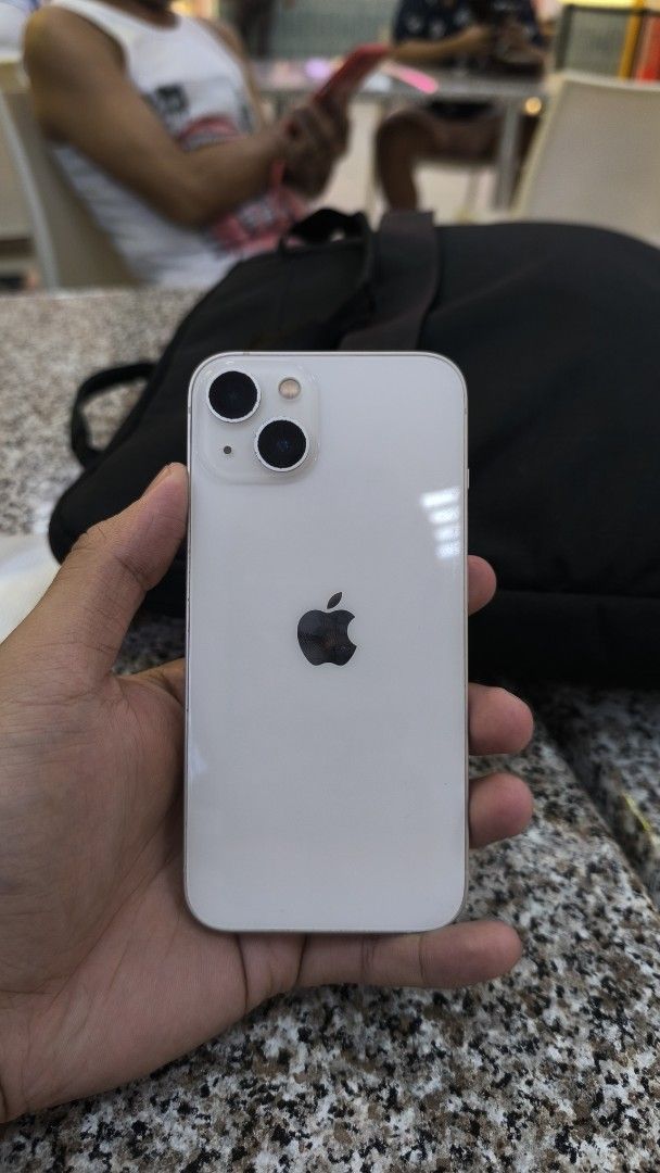 iphone 13 RUSH, NEGO‼️ (Category: iPhone 13 Series) located in Manila. Submitted by jayvee_12 (Listing ID 1470845697, Image 1). Description: - Model: iPhone 13 (ZPA Variant) - Color: Starlight - Storage: 128GB - Status: Openline, no history of repairs - Battery Health: 73% - Condition: No issues except for minor paint chips - Price negotiable for sure buyers (Rush sale) no box, w three cases included.