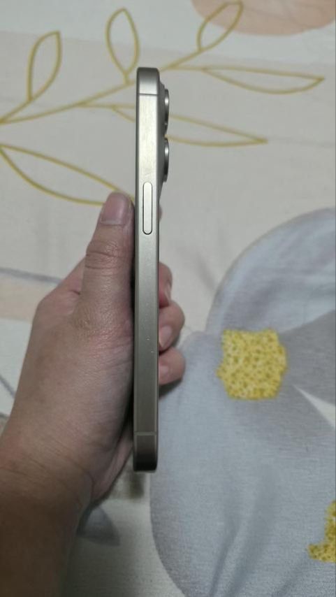 Iphone 15 pro 256GB Natural Titanium (Category: Other Mobile & Gadget Accessories) located in Pasig City. Submitted by cmmp015 (Listing ID 1470842549, Image 2). Description: Selling Iphone 15 Pro 256GB natural titanium with box and replacement charging cable no issue no scratch Dual sim RFS: New Phone Kapitolyo Pasig Location.