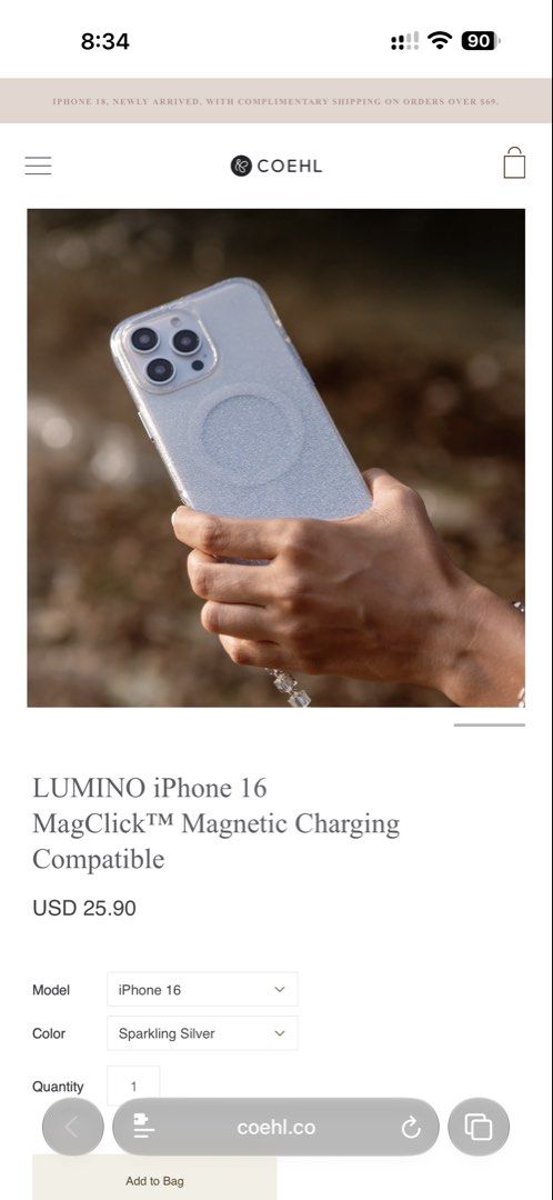 iPhone 15 Pro Case (Category: Cases & Sleeves) located in General Mariano Alvarez. Submitted by nlspnl98 (Listing ID 1470860202, Image 3). Description: Brand New Sealed Coehl Lumino Case for iPhone 15 Pro Selling a brand new, completely sealed and unused Coehl Lumino case for the iPhone 15 Pro. Features: Embedded 3D fade-resistant glitter crystals Built-in magnets for MagSafe and wireless charging compatibility Includes a reusable screen cleaner 