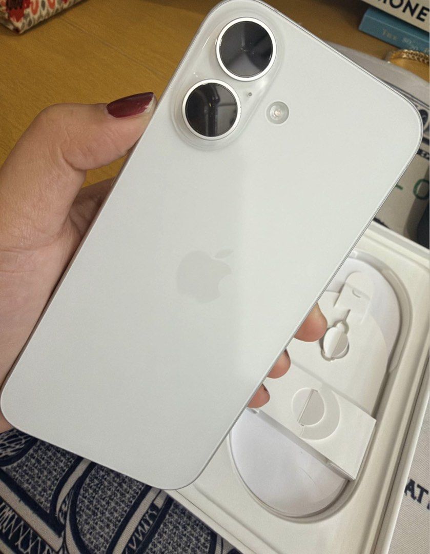 Iphone 16 PLUS 128gb 🤍 (Category: iPhone 16 Series) located in Santo Tomas. Submitted by shafrncsco (Listing ID 1470876957, Image 3). Description: 📱FOR SALE: iPhone 16 128GB - White 🤍 Selling my iPhone 16 Plus since I recently upgraded. Details: * Model: iPhone 16 PLUS * Storage: 128GB * Color: White * Battery Health: 99% * Fully functional, no issues * Comes with original box complete set ✅Unused CHARGER CABLE ✅New tempered glass screen prote