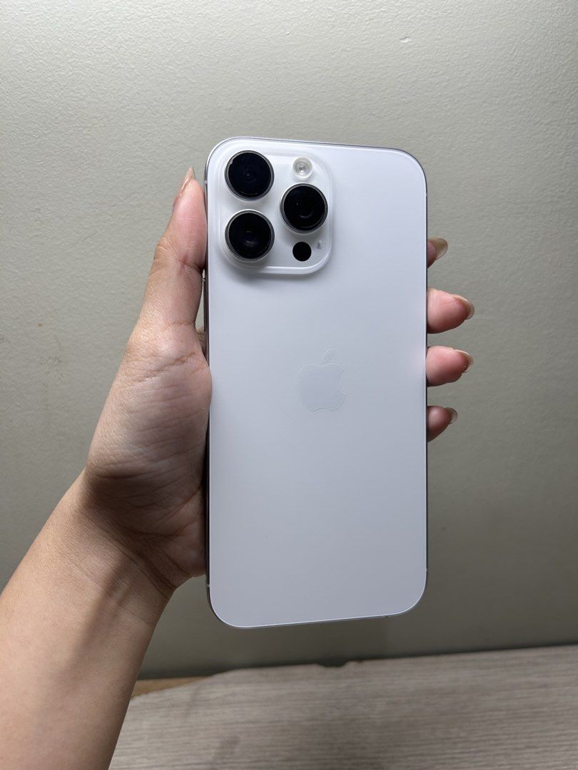 iPhone 16 Pro Max (Category: iPhone 16 Series) located in Batangas. Submitted by shopmystuff_ (Listing ID 1470875551, Image 3). Description: iPhone 16 Pro Max - inclusions: box, tempered glass (installed), free brown faux leather case - has a slight chip in the camera - no other issues - no history of repair - factory unlocked can do meet-up around feu-nrmf or sm north.