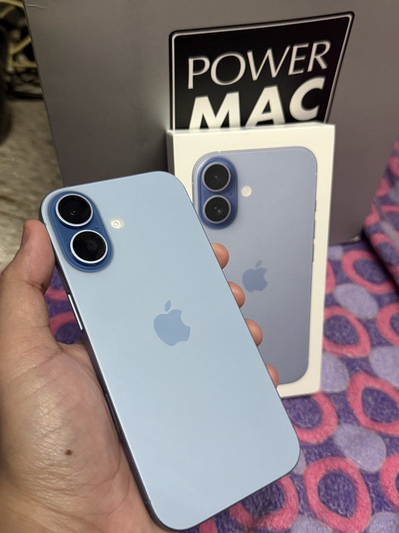 Iphone 17 Mist blue smartlocked (Category: iPhone 17 Series) located in Manila. Submitted by kenneth083117 (Listing ID 1470894042, Image 2). Description: iphone 17 Mist Blue 256gb SMARTLOCKED 91 Batt health 500+ Cycle count. NO ISSUE complete with original box and Case Warranty Until November 25, 2026. With updated GPP chip para pwede pa rin magamit ang anysim. Possible Ma openline by Next Year November 2027 but selling as SMARTLOCKED as of the M