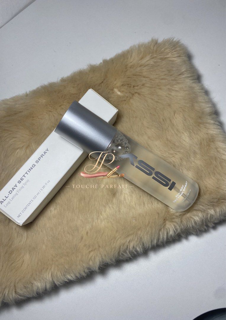 Issy All-Day Setting Spray FULL SIZE 100ml (Category: Makeup) located in Manila. Submitted by louraine_gab (Listing ID 1470779601, Image 1). Description: - BRAND NEW ISSY SETTING SPRAY ₱350 only 3pcs.