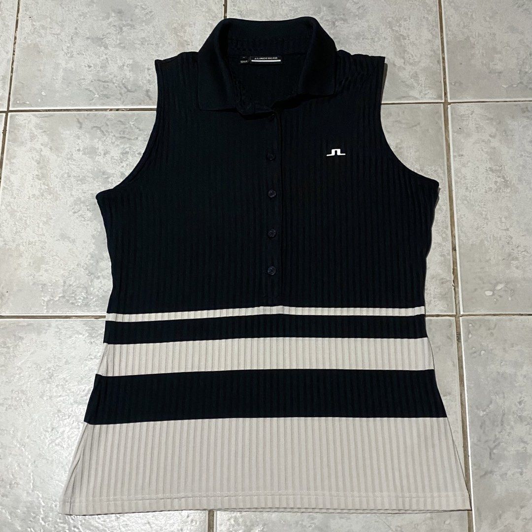 J LINDENBERG TESS SLEEVELESS GOLF POLO (Category: Luxury Apparel) located in Bacolod City. Submitted by thriftedfits. (Listing ID 1470907675, Image 1). Description: 𝗝 𝗟𝗜𝗡𝗗𝗘𝗡𝗕𝗘𝗥𝗚 𝗧𝗘𝗦𝗦 𝗦𝗟𝗘𝗘𝗩𝗘𝗟𝗘𝗦𝗦 𝗚𝗢𝗟𝗙 𝗣𝗢𝗟𝗢 ♻️ Size: M on tag | best fit S to M Measurements: 17” width / 25” length Condition: Like New (10/10 Color rate) Flaws: None Price: ₱750 + shipping fee 🏷️ Mode of Payment: GCash / Bank Courier: J&T Express (nation