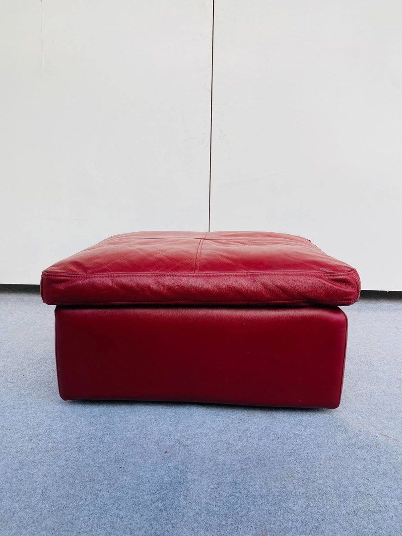 “JAPAN SURPLUS” NITORI RED OTTOMAN (Category: Chairs) located in Bulacan. Submitted by monmon555 (Listing ID 1470916631, Image 2). Description: “JAPAN SURPLUS” NITORI RED OTTOMAN SIZE: 28L” x 23W” x 15H” inches (AS-IS ITEM) IN GOOD CONDITION.