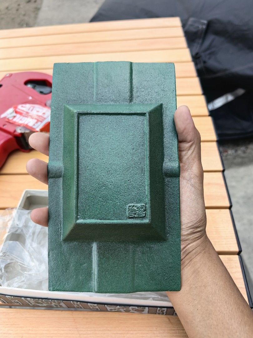 Japanese cast iron ashtray (Category: Other Home Decor) located in Calamba. Submitted by princesspauliney. (Listing ID 1470798781, Image 2). Description: Japanese cast iron ashtray (often crafted in the traditional Nambu Tekki style) Good omen in center..