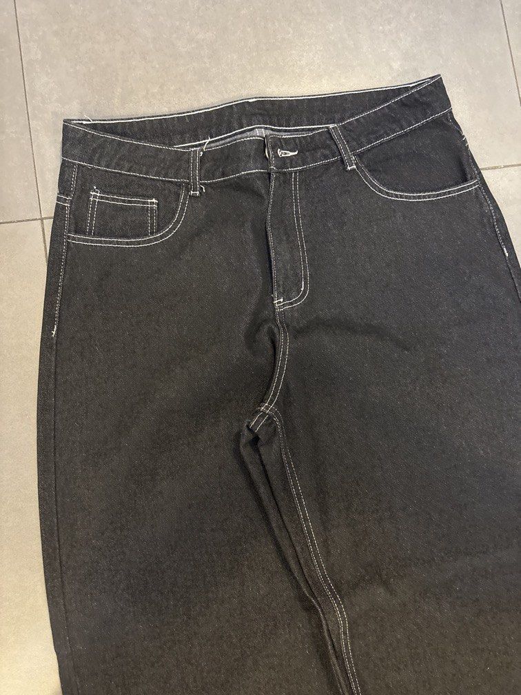 Japanese Type Black Denim (Category: Jeans) located in Cavite. Submitted by skydebelen62804 (Listing ID 1470867930, Image 2). Description: Waist 36 Length 43.5 Leg hole 11.5 Nego for sure buyers.