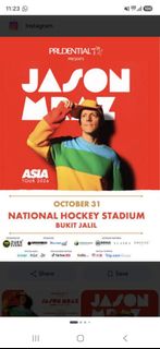 Jason Mraz Asia Tour 2026 Tickets, Tickets & Vouchers, Event Tickets on ...
