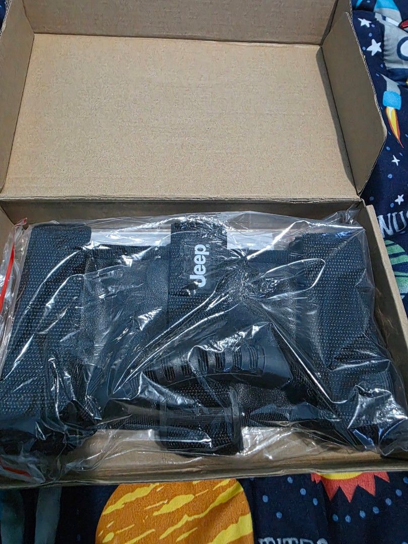 Jeep Licensed Roll Bar Grab Handles (Category: Body Parts and Accessories) located in Manila. Submitted by mjaraneta123 (Listing ID 1470746353, Image 1). Description: - Official Jeep licensed merchandise in original box - Includes one pair of heavy-duty grab handles front - Built with durable black nylon straps and comfortable molded rubber grips - Compatible with Jeep Wrangler TJ (1997-2006), Wrangler JK (2007-2018), and Gladiator JT (2020-2024)