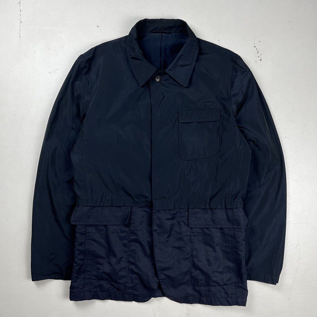 Jil Sander - Raf simons S/S 2009 Modular Iridescent Hybrid Jacket (Category: Luxury Apparel) located in Quezon City. Submitted by forgarments (Listing ID 1470831947, Image 1). Description: Jil Sander - Raf simons S/S 2009 Modular Iridescent Hybrid Jacket Excellent Condition Size: 50 Shoulder: 18 Inches Chest width: 21.5 Inches Waist: 19.5 Inches Sleeve: 25 Inches Length: 30 Inches Hem: 21 Inches - iridescent fabric effect - 3 fabric Blend Hybrid 