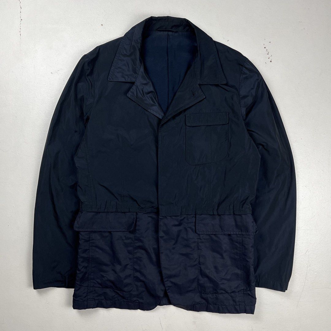 Jil Sander - Raf simons S/S 2009 Modular Iridescent Hybrid Jacket (Category: Luxury Apparel) located in Quezon City. Submitted by forgarments (Listing ID 1470831947, Image 2). Description: Jil Sander - Raf simons S/S 2009 Modular Iridescent Hybrid Jacket Excellent Condition Size: 50 Shoulder: 18 Inches Chest width: 21.5 Inches Waist: 19.5 Inches Sleeve: 25 Inches Length: 30 Inches Hem: 21 Inches - iridescent fabric effect - 3 fabric Blend Hybrid 