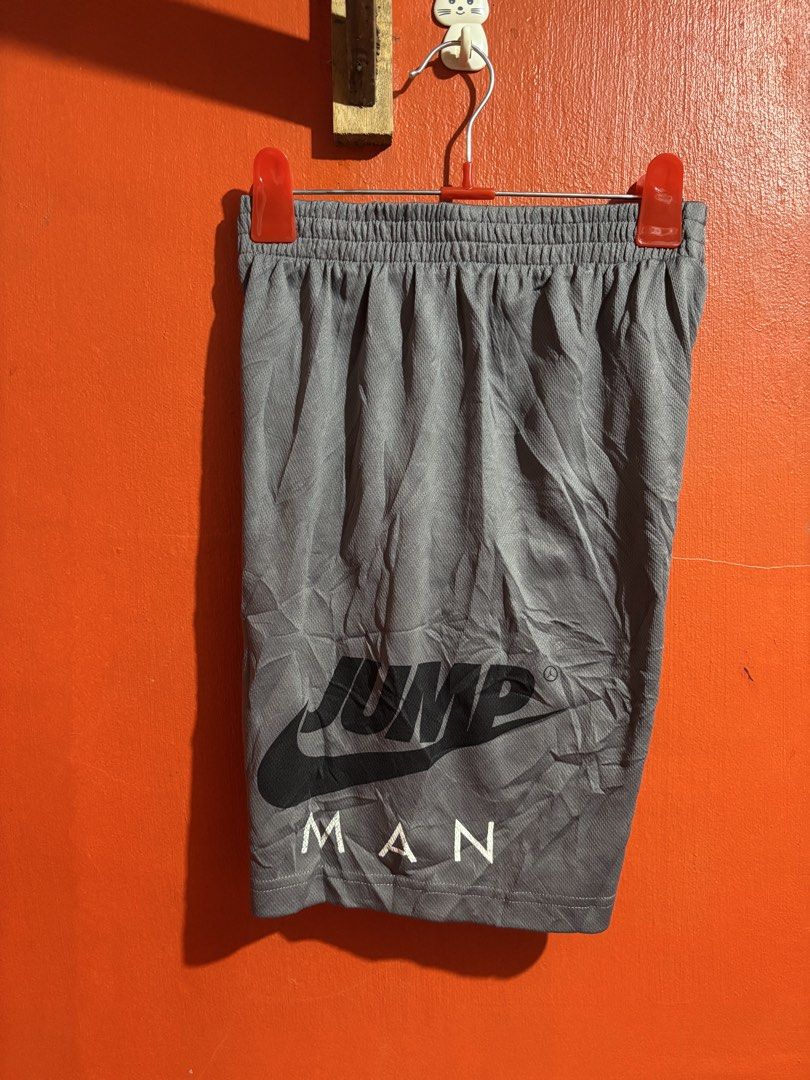 Jordan Jumpman Grey Mesh Shorts (Category: Shorts) located in Naga. Submitted by ajrc.shop (Listing ID 1470846576, Image 1). Description: Jordan Jumpman ✅Size: L youth size ✅Width: 25.5-32 ✅Length: 18 ✅Color Rate: 9/10 ✅Issue: Last pic ✅Need Wash ✅Location: Bicol Naga City, Camarines Sur ✅Courier: J&T Express/Flash Express ✅MOP: Gcash only.