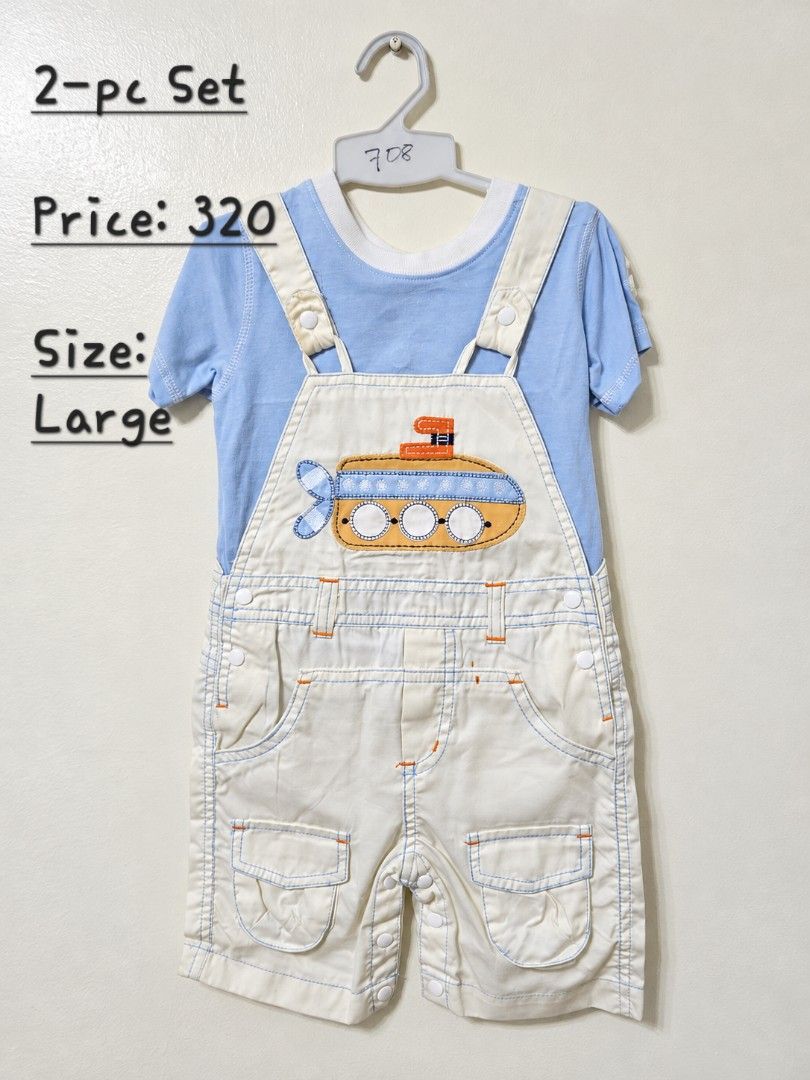 Jumper and Shirt Set (Category: Babies & Kids Fashion) located in Quezon City. Submitted by buybyestuffmnl (Listing ID 1470773293, Image 1). Description: Selling old stocks from our closed shop.