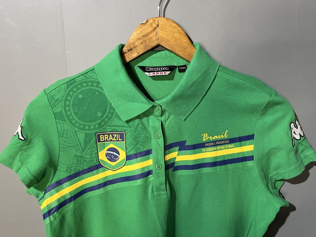 Kappa Brazil Polo Shirt (Category: Others Tops) located in San Mateo. Submitted by street_rev (Listing ID 1470758339, Image 1). Description: 23 x 19.