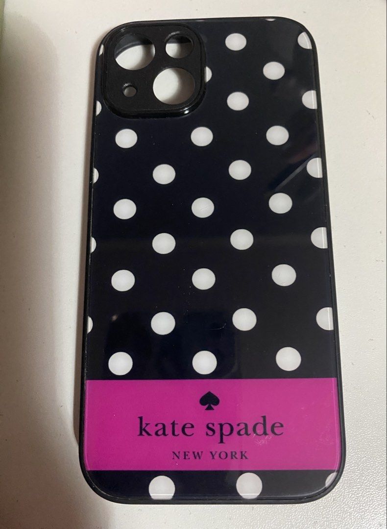 Kate Spade: Black & Pink Polkadots Iphone 15 Case (Category: Cases & Sleeves) located in Manila. Submitted by bratzbaby (Listing ID 1470900865, Image 2). Description: LOC: MANILA MOP: GCASH MOD: JNT / LALAMOVE.