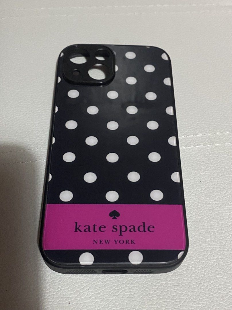 Kate Spade: Black & Pink Polkadots Iphone 15 Case (Category: Cases & Sleeves) located in Manila. Submitted by bratzbaby (Listing ID 1470900865, Image 1). Description: LOC: MANILA MOP: GCASH MOD: JNT / LALAMOVE.