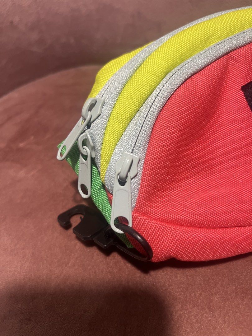 KAVU Colorful Fanny Pack (Category: Belt bags, Clutches and Pouches) located in Manila. Submitted by malggg (Listing ID 1470881479, Image 3). Description: (Making space for new things!) Got this from a local town shop in the US in 2024, and I haven’t had the chance to use it yet. Brand new (see tag!) and stored well! 2 compartments, can fit only small essentials. MOD: Grab/Lalamove same-day delivery (within Metro Manila), J&T (outside Metro Manil