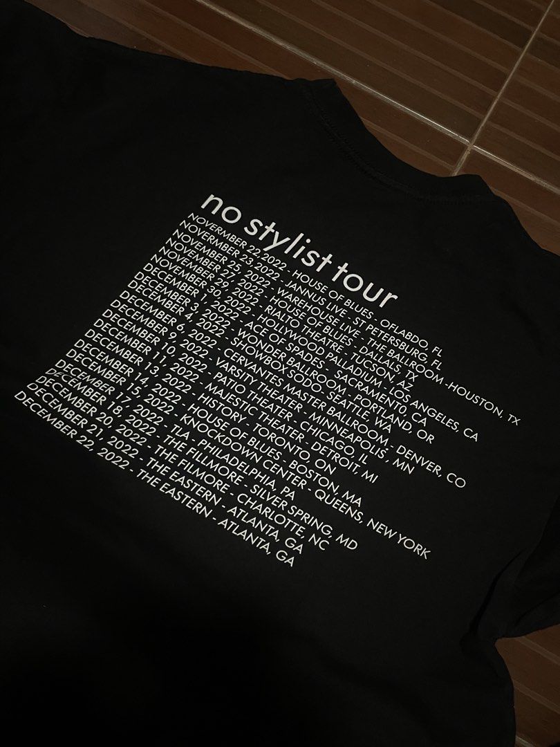 Ken Carson No Stylist Tour Tee (Category: Tshirts & Polo Shirts ) located in Calamba. Submitted by 0pium.12 (Listing ID 1470893161, Image 2). Description: Ken Carson No Stylist Tour T-Shirt 22x27.5 700 negotiable ship thru jnt or lalamove meetups around taft Ken Carson, Playboi Carti, Opium, Balenciaga, Rick Owens, Number Nine, if six was nine, Vivienne Westwood, .