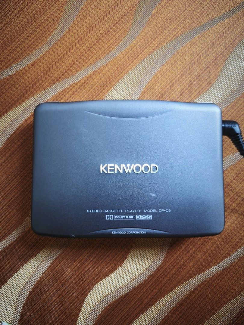 Kenwood CP-Q5 Stereo Cassette Player (Category: Portable Music Players) located in Candon. Submitted by ylocos_thrifts (Listing ID 1470832844, Image 2). Description: Tested/Working Kenwood CP-Q5 Stereo Cassette Player Remote/Headset is Working Gum Battery Operated.