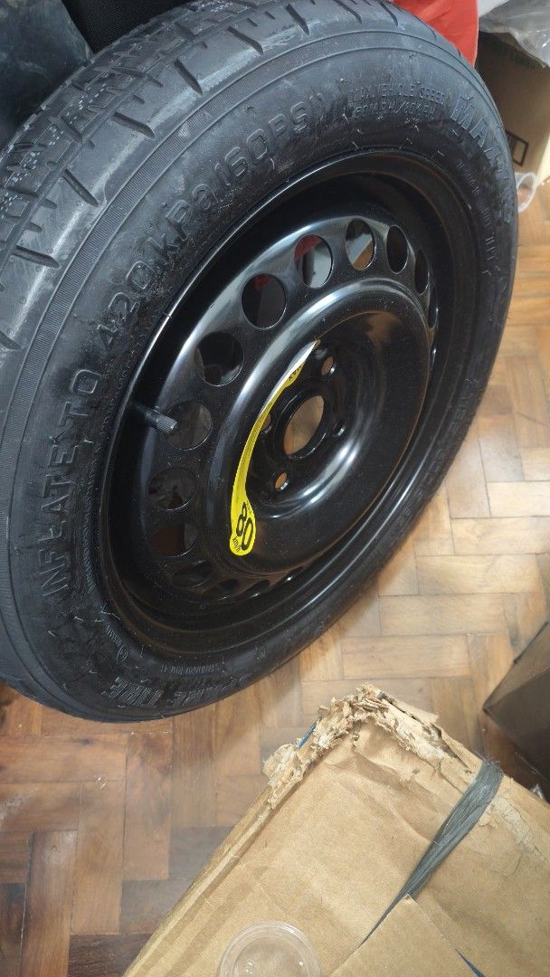Kia stonic donut spair tire (Category: Mags and Tires) located in Manila. Submitted by aaronpaula05546 (Listing ID 1470850821, Image 2). Description: donut spair tire for Kia stonic never been used rfs puno na storage room.