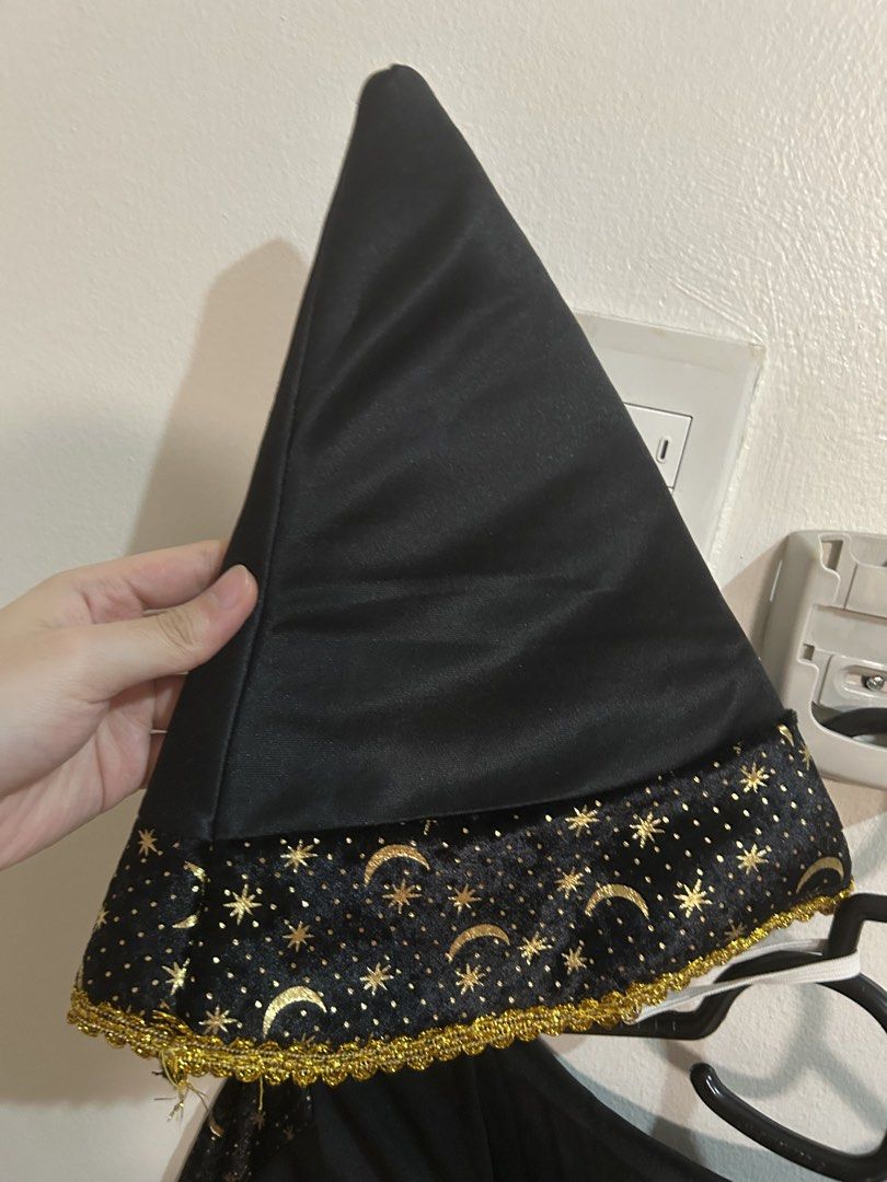 Kids Witch Costume (Category: Babies & Kids Fashion) located in Quezon City. Submitted by kheiO1130 (Listing ID 1470890075, Image 3). Description: - Used only once for a school program - Measurements, lay flat: Shoulder 33cm Armpit 16cm Arms 43cm Bust 31cm Waist 25cm Length 88cm Hat: 28cm length 24cm circumference .