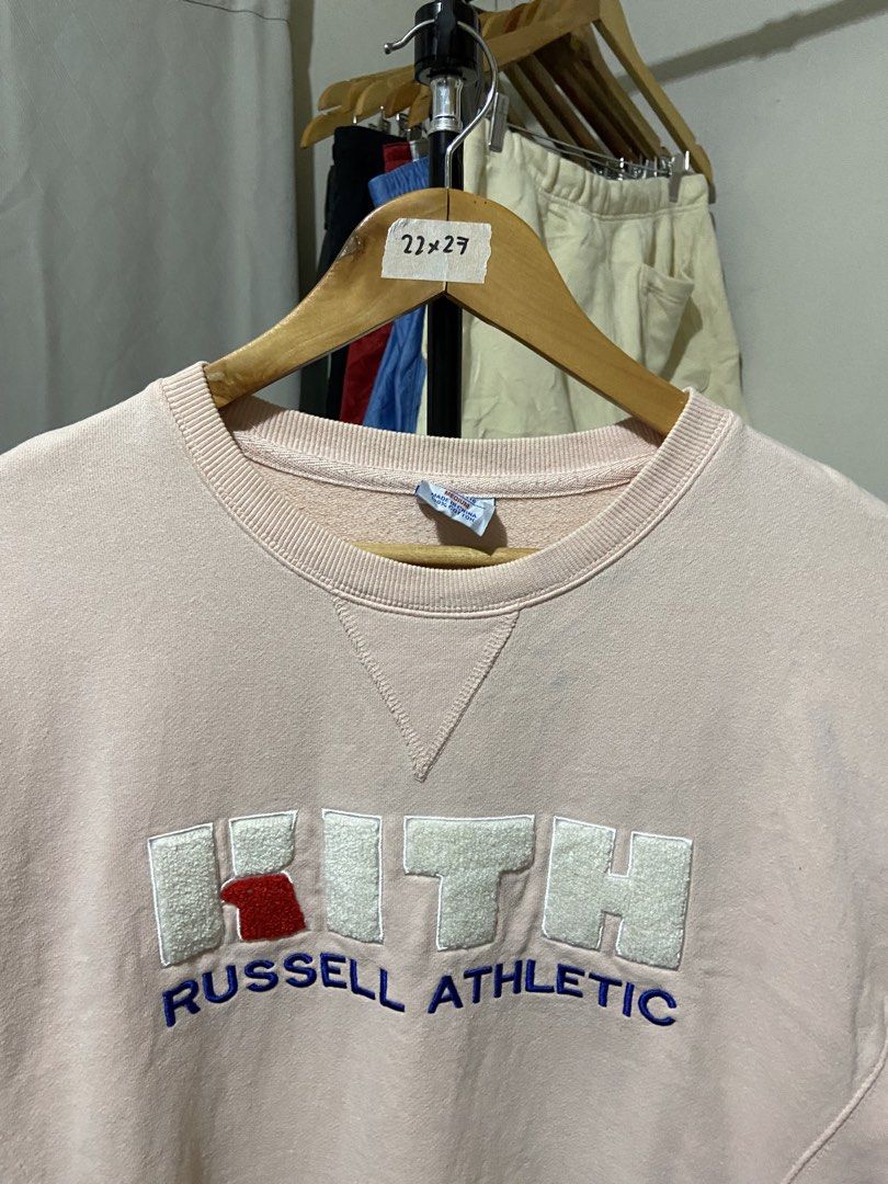 KITH x RUSSEL ATHL (Category: Coats, Jackets and Outerwear) located in Cavite. Submitted by jayson_04 (Listing ID 1470751162, Image 3). Description: color rate: 9.5 condition: 9.3 issue: need mildwash dimes: 22x27.