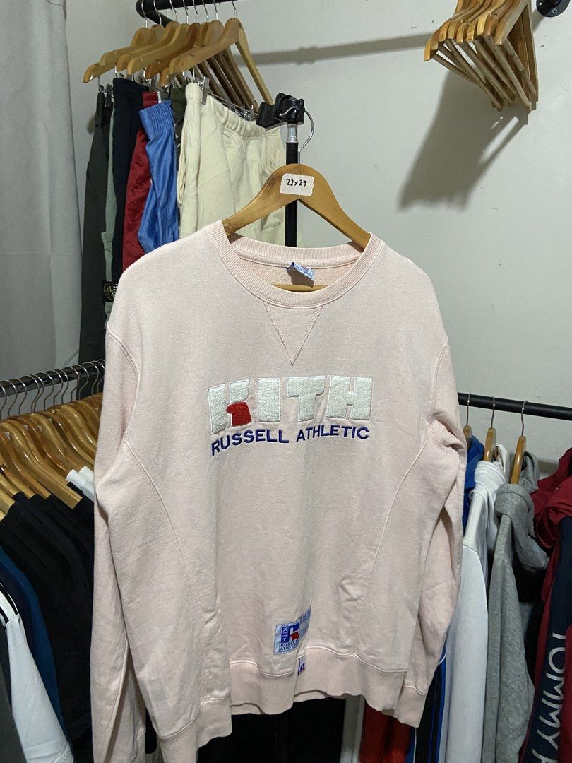 KITH x RUSSEL ATHL (Category: Coats, Jackets and Outerwear) located in Cavite. Submitted by jayson_04 (Listing ID 1470751162, Image 2). Description: color rate: 9.5 condition: 9.3 issue: need mildwash dimes: 22x27.
