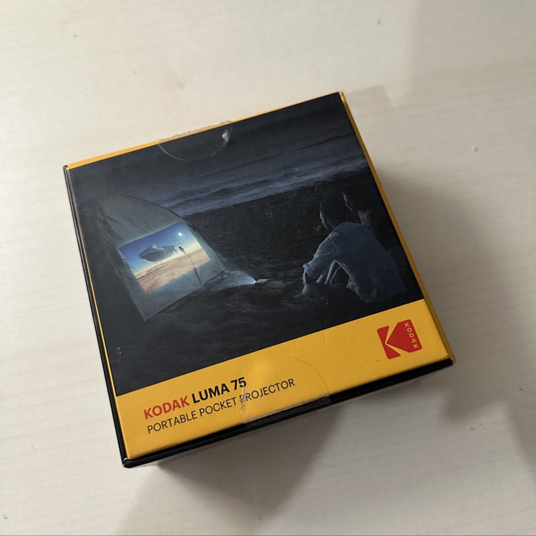 Kodak Luma 75 Portable Pocket Projector w/ 100" Projector Screen (Category: Projectors) located in Las Pinas. Submitted by heybellaaaa (Listing ID 1470840424, Image 2). Description: Kodak Luma 75 Portable Pocket Projector w/ 100" Projector Screen 💵 Orig price: 15k 💵 Selling price: 7,7k (slight nego sure buyer) (no issue - di nagagamit, working perfectly!) Specs: Supports up to 1080p FHD resolution HDMI and USB inputs Portable, ultra-lightweight
