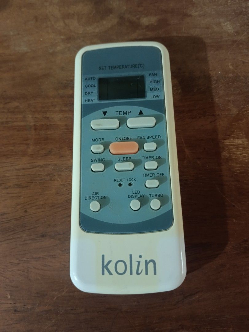Kolin Inverter Split Type Remote Control (Category: Air Conditioning and Heating) located in Manila. Submitted by gieboy65 (Listing ID 1470838337, Image 1). Description: Original Kolin Inverter Split Type Remote Control Fully Functional Ready to Use With Wall Mounted Casing See Photos for References Location Brgy Rizal Makati/ Taguig MOP Gcash or Cash upon pick up.