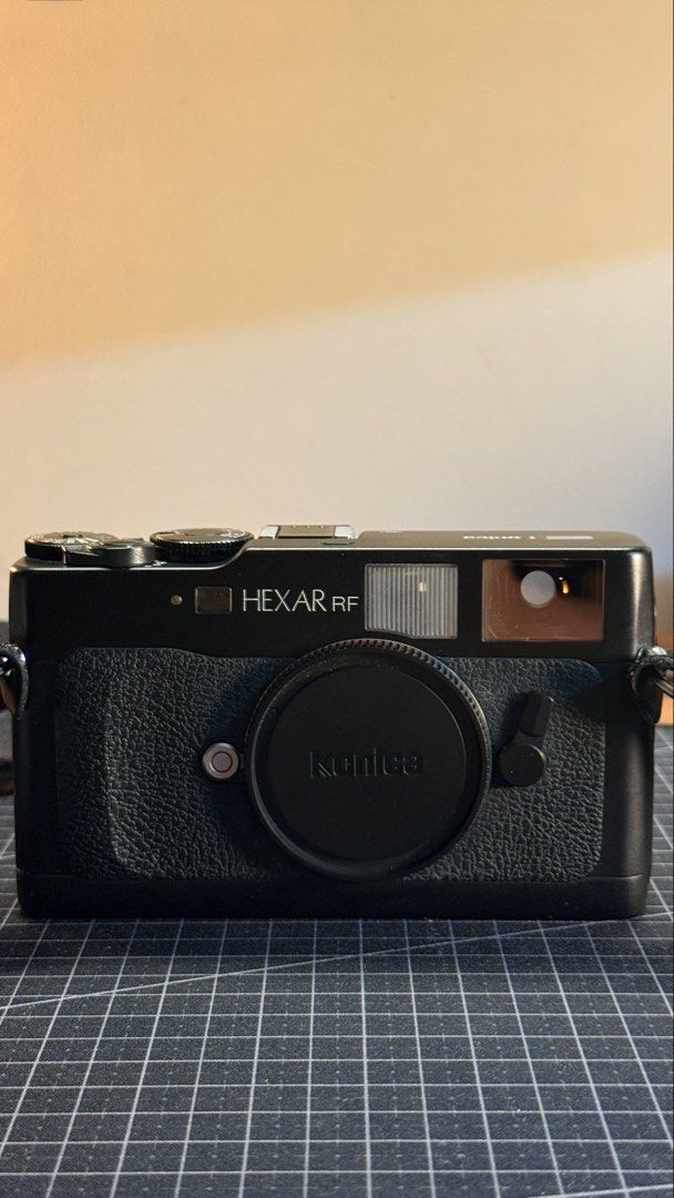 Konica Hexar RF Rangefinder Film Camera Body (Category: Cameras) located in Manila. Submitted by zoesvoyage (Listing ID 1470863727, Image 2). Description: Selling my Konica Hexar RF in near mint condition. The viewfinder is big and bright - ideal for 28mm shooters or even a bit wider and comfortable for glass-wearers like myself. Patch is contrasty. Aperture priority works great and the 1/4000 shutter speed allows you to shoot wide in bright cond