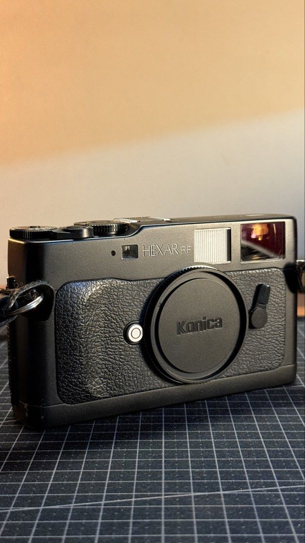 Konica Hexar RF Rangefinder Film Camera Body (Category: Cameras) located in Manila. Submitted by zoesvoyage (Listing ID 1470863727, Image 1). Description: Selling my Konica Hexar RF in near mint condition. The viewfinder is big and bright - ideal for 28mm shooters or even a bit wider and comfortable for glass-wearers like myself. Patch is contrasty. Aperture priority works great and the 1/4000 shutter speed allows you to shoot wide in bright cond