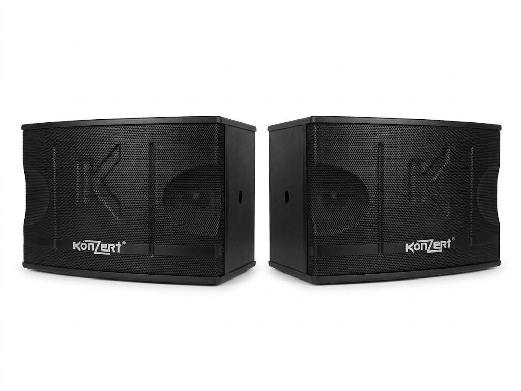 Konzert Speakers (Category: Soundbars, Speakers & Amplifiers) located in Manila. Submitted by pengsalvador (Listing ID 1470845531, Image 3). Description: - With free Trident amplifier [has minor flaw] - Sleek all-black finish, heavy-duty and solid build - Perfect for home karaoke or general sound setups - Used exclusively at home and tested working fine.