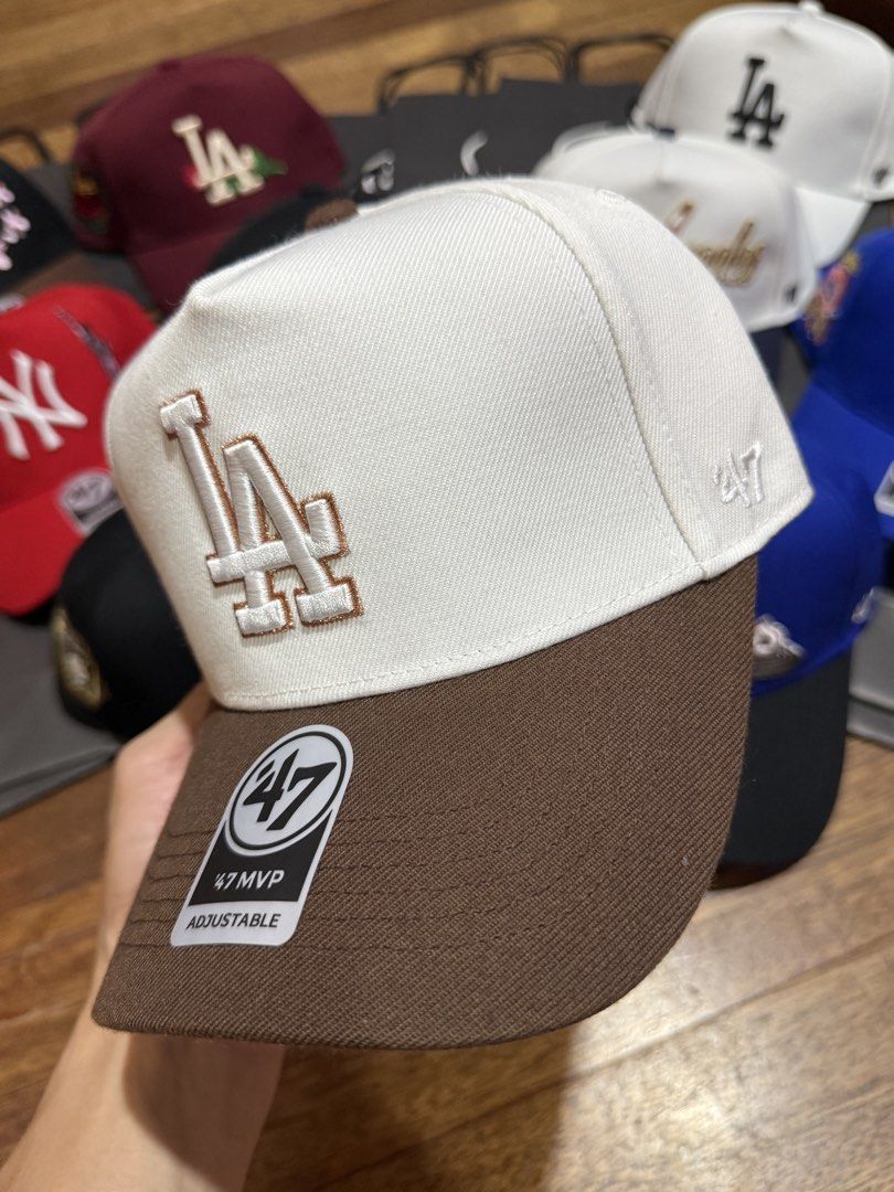 LA WHITE BROWN AFRAME CAP (Category: Caps & Hats) located in Pasig City. Submitted by t.fusion (Listing ID 1470917514, Image 3). Description: LA WHITE BROWN AFRAME CAP - brand new & legit 💯 - comes with ziplock and 47 og paper bag 🔖 ₱800 each +sf.