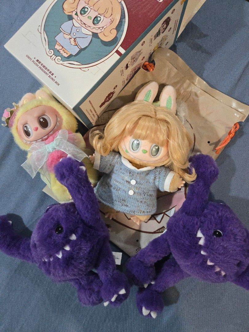 Labubu Hairsalon (+3 free plush) (Category: Plushies & Soft Toys) located in Quezon City. Submitted by jancastilo53929 (Listing ID 1470803567, Image 1). Description: - Hairsalon Labubu for sale, comes with the other 3 plush keychain for free 😄 - Used but like new, comes with the box and pouch (freebies have no packaging) .