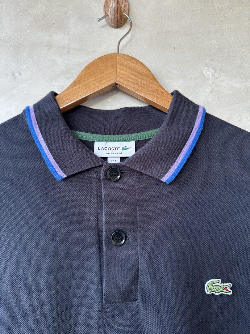 LACOSTE - Stripe Collar L/S Shirt (Category: Tshirts & Polo Shirts ) located in Cavite. Submitted by second_story_ph (Listing ID 1470829778, Image 3). Description: LACOSTE - Stripe Collar L/S Shirt Size: Large Dimension: 22” Width / 27” Length Condition: Excellent.