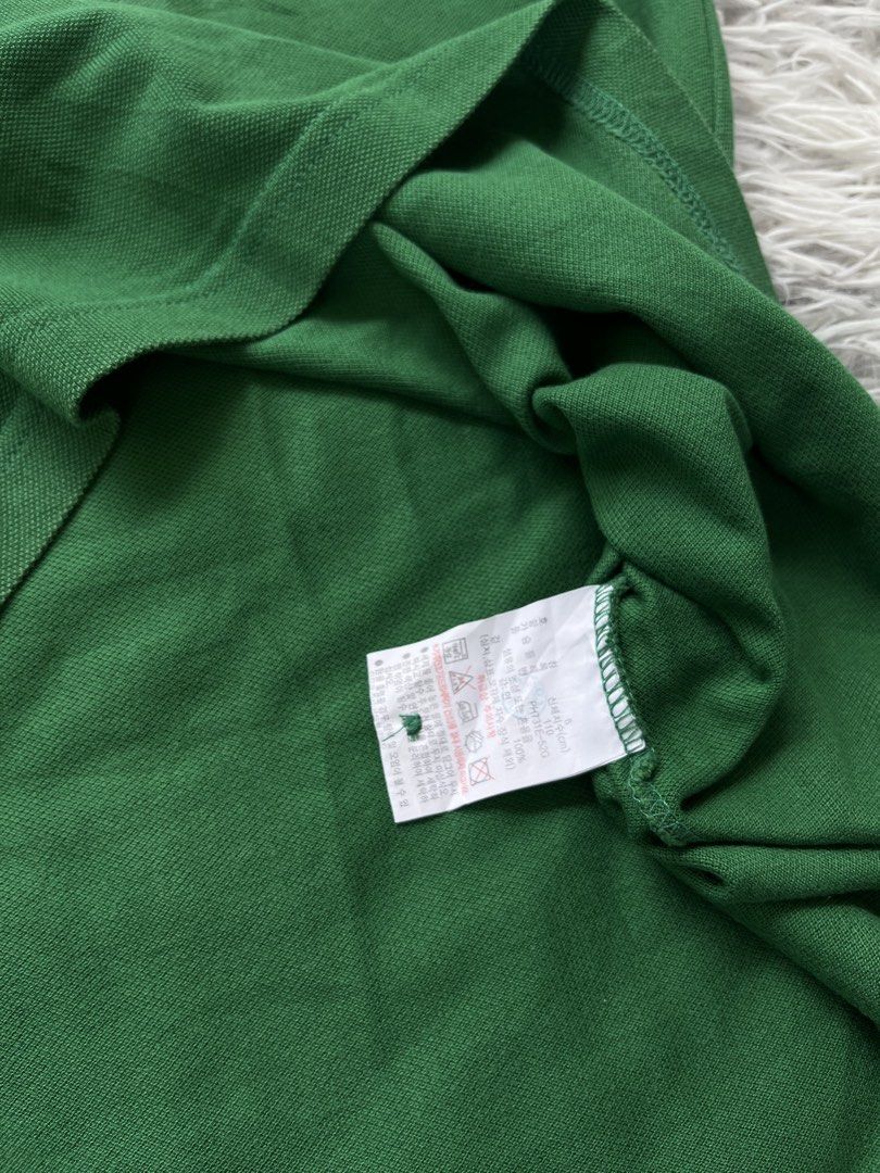 Lacoste Green Polo Shirt (Category: Tshirts & Polo Shirts ) located in Lipa City. Submitted by kent.finds (Listing ID 1470878817, Image 3). Description: Dimension: 📏W 24 📏L 29 Color Rate: 9.5/10 📌Excellent Condition 💸 Mine : ₱850 + Shipping Fee🚚 Issue: Minimal Fold❌.