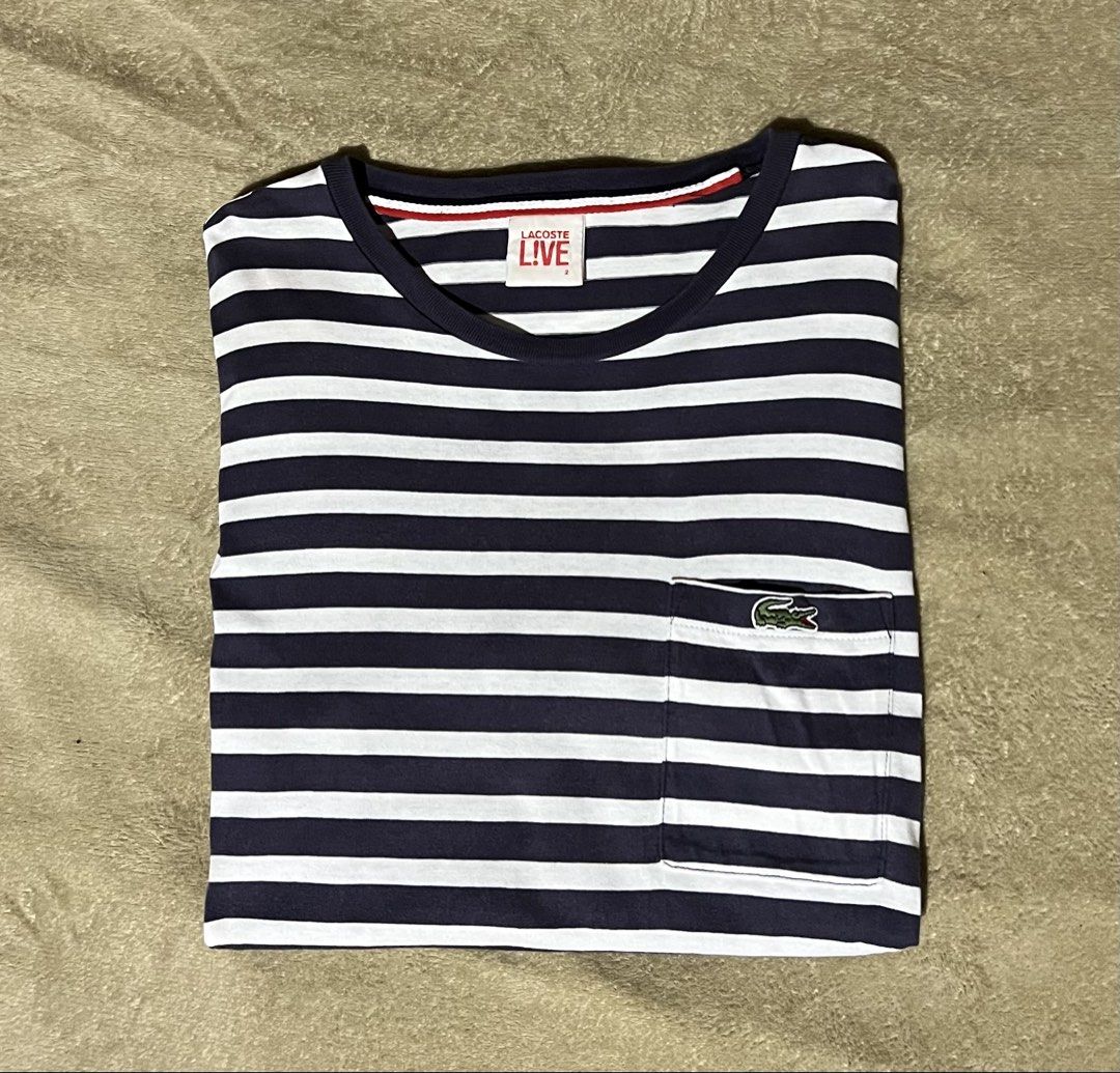 Lacoste Live Longsleeve Stripe Size 2 (Category: Coats, Jackets and Outerwear) located in Cebu City. Submitted by jlturno1999 (Listing ID 1470773122, Image 1). Description: Lacoste Live Longsleeve Stripe Size 2 Good condition 19x27 dimensions stretchable 8/10 color rate Legit/authentic Need wash.