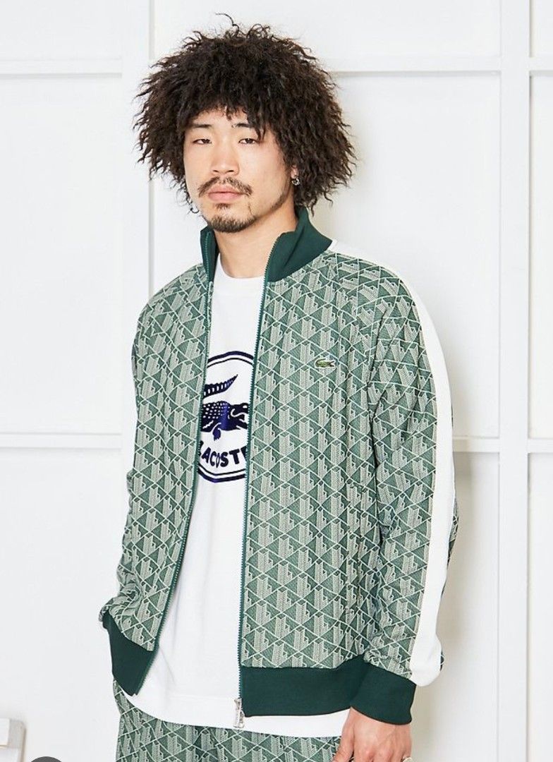 Lacoste Monogram Jacquard Track Full Zip Jacket (Category: Coats, Jackets and Outerwear) located in Quezon City. Submitted by jedclo (Listing ID 1470834607, Image 1). Description: Size XL (6) Width: 23 Length: 27 In pristine condition Color due lightning MOP: GCASH, DM to purchase Disclaimer: "All brand names, logos, and images are registered trademarks of their respective owners. No affiliation or copyright infringement intended.