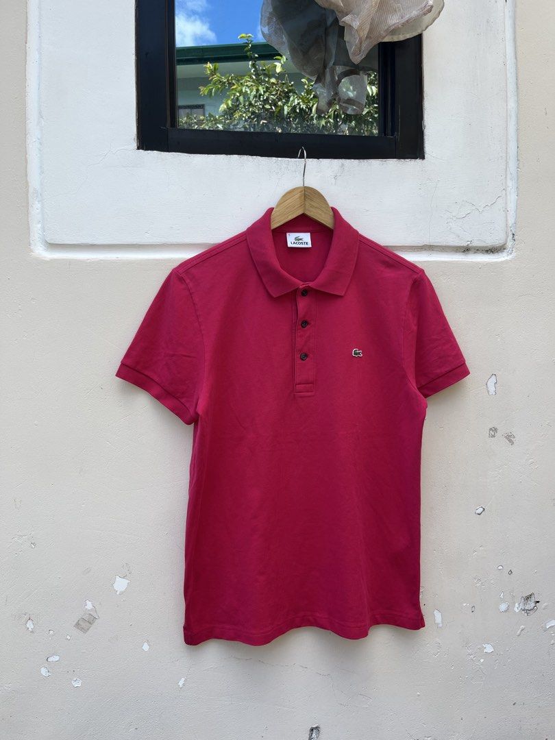 LACOSTE POLO SHIRT (Category: Tshirts & Polo Shirts ) located in Baguio. Submitted by closetgc.clothingshop (Listing ID 1470778372, Image 3). Description: Lacoste Polo shirt In excellent condition ( 9.8/10 ) Guaranteed Authentic Best fit Large, With extra button.