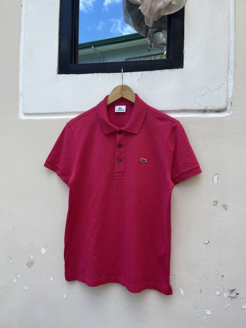LACOSTE POLO SHIRT (Category: Tshirts & Polo Shirts ) located in Baguio. Submitted by closetgc.clothingshop (Listing ID 1470778372, Image 2). Description: Lacoste Polo shirt In excellent condition ( 9.8/10 ) Guaranteed Authentic Best fit Large, With extra button.