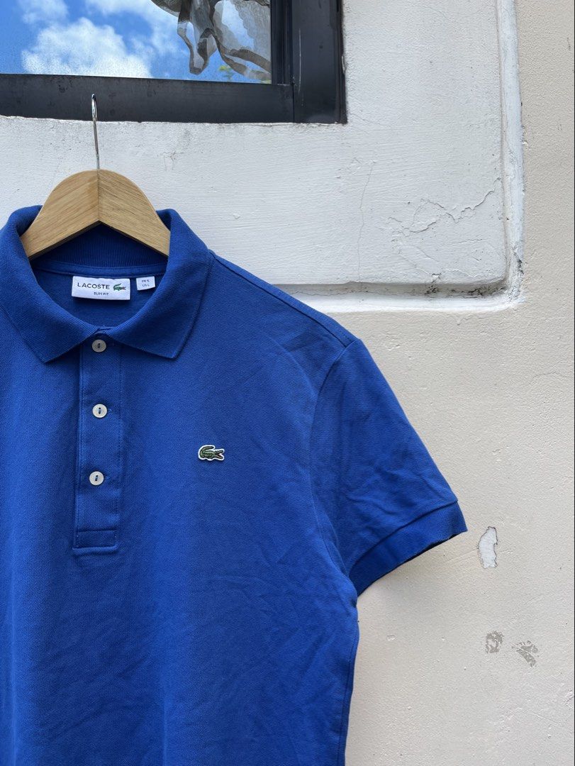 LACOSTE POLO SHIRT SLIM FIT (Category: Tshirts & Polo Shirts ) located in Baguio. Submitted by closetgc.clothingshop (Listing ID 1470777779, Image 3). Description: LACOSTE POLO SHIRT SLIM FIT BEST FIT MEDIUM - LARGE GUARANTEED AUTHENTIC IN EXCELLENT CONDITION.