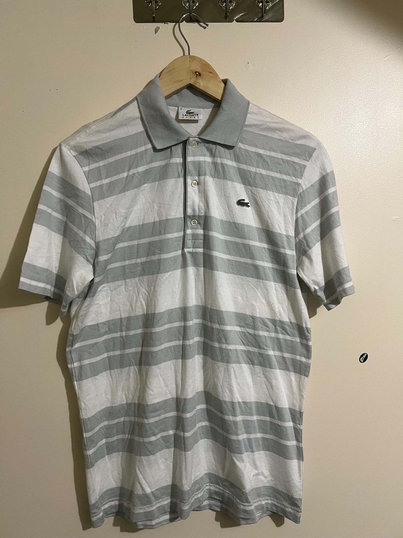 Lacoste Polo Sport white (Category: Formal Shirts) located in Manila. Submitted by rhnxzyygudboi17 (Listing ID 1470864811, Image 1). Description: Excellent condition No issues Authentic Made in japan Vintage tag Lacoste sport Size 3 on tag Dimes 19-20x28.