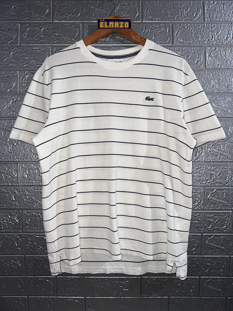 Lacoste Stripped Shirt ‼️Authentic / Legit‼️ (Category: Tshirts & Polo Shirts ) located in Palompon. Submitted by jlaurentemazoo (Listing ID 1470894901, Image 2). Description: Lacoste Stripped Shirt ‼️Authentic / Legit‼️ Size XL or 6 on Tag W: 22 Front L: 27 Back L: 27.5 Still in Excellent Condition 9.5/10 Color Rate No Issue Detailed Photos are Posted 650 Pesos Only Unli Vouch and Vcall for safety purposes.