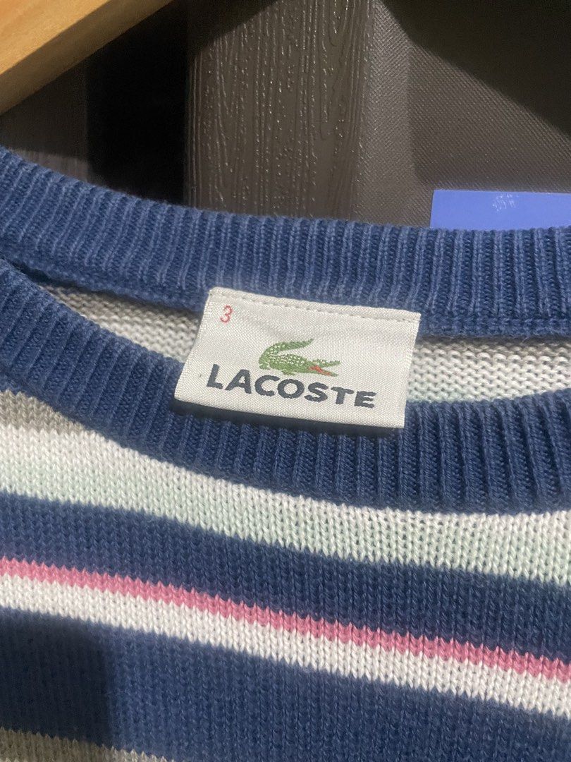 Lacoste Sweater (Category: Coats, Jackets and Outerwear) located in Quezon City. Submitted by qt4ever (Listing ID 1470788511, Image 2). Description: SIZE 3 SMALL P2000 NEGOTIABLE QC LOC 📩.