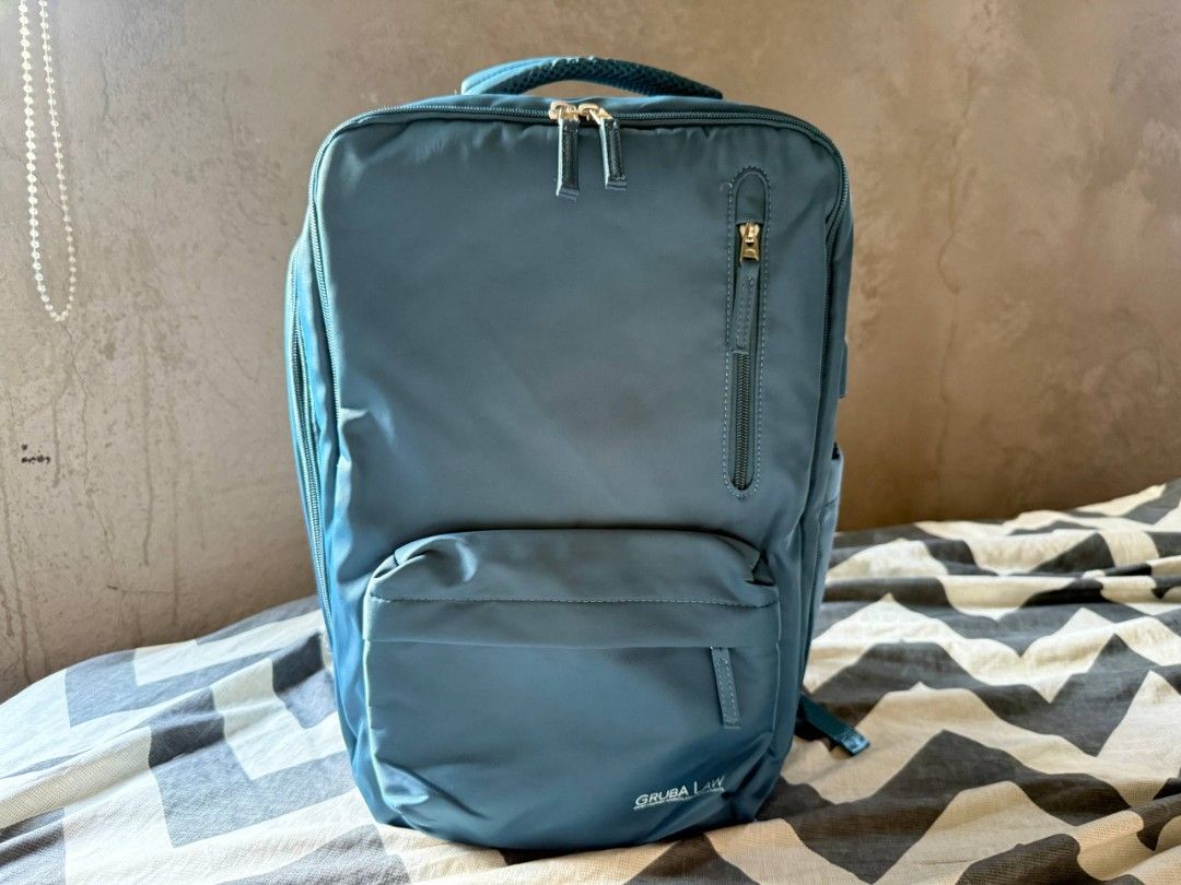 Large Travel Backpack with Shoe Compartmeny, Water Proof (Category: Backpacks) located in Quezon City. Submitted by heylil.space (Listing ID 1470835301, Image 1). Description: Features: Spacious main compartment with light gray lining. Multiple zippered compartments and front pockets. Padded, breathable mesh back panel. Adjustable padded shoulder straps. Top carry handle. Side pockets for additional storage External USB port with internal USB cab